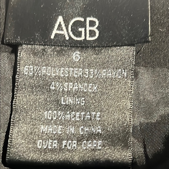 Must HaveAGB Fit & Flare Skirt -Black Midi lined pleated hem Sz 6 - Picture 2 of 9